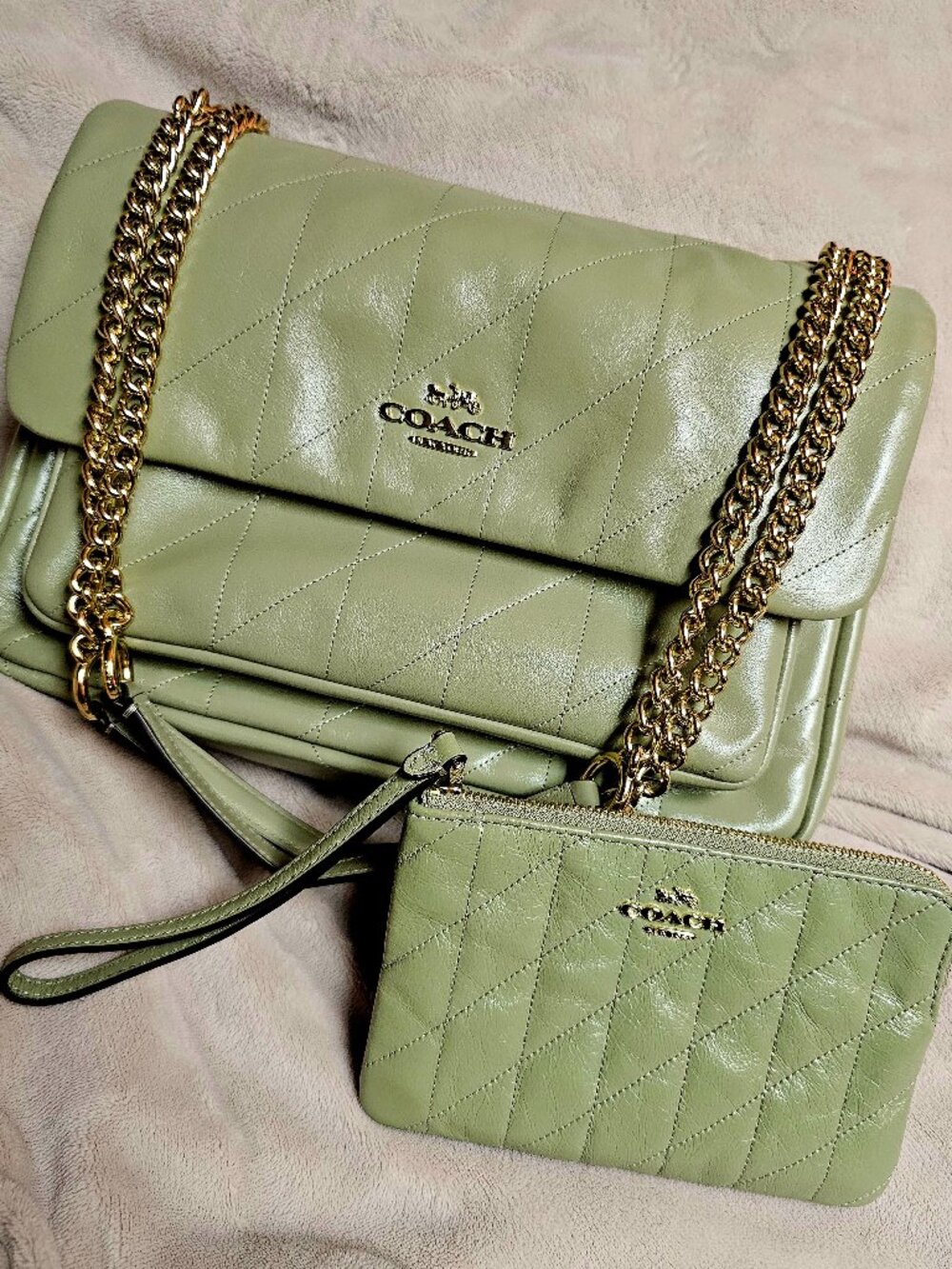 Leather coach set